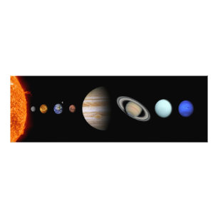 PLANETS OF THE SOLAR SYSTEM Custom Photo Print