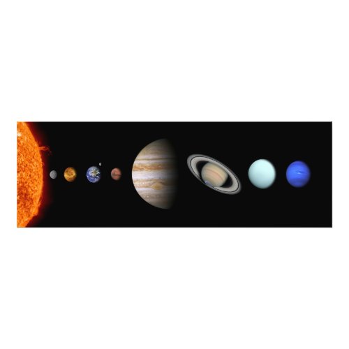 PLANETS OF THE SOLAR SYSTEM Custom Photo Print