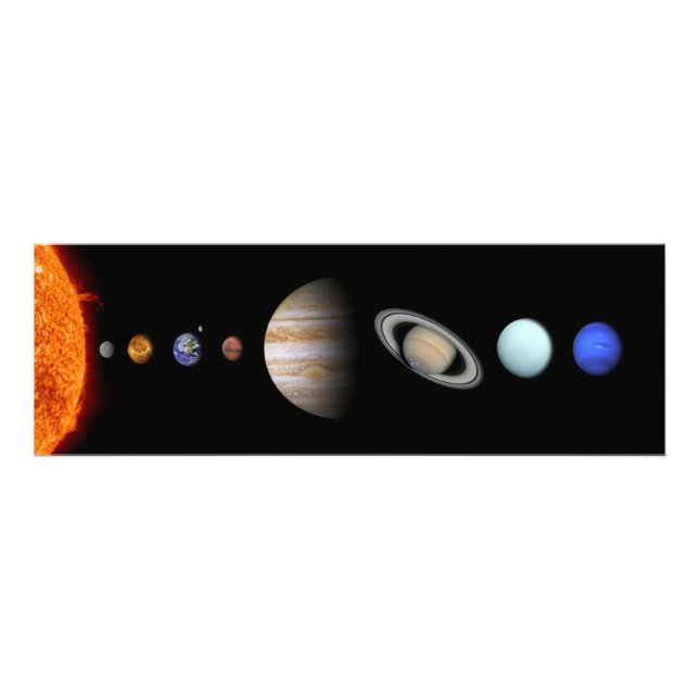 PLANETS OF THE SOLAR SYSTEM Custom Photo Print (Front)
