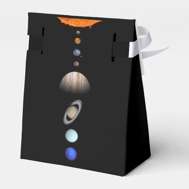 PLANETS OF THE SOLAR SYSTEM Favor Box (Back Side)