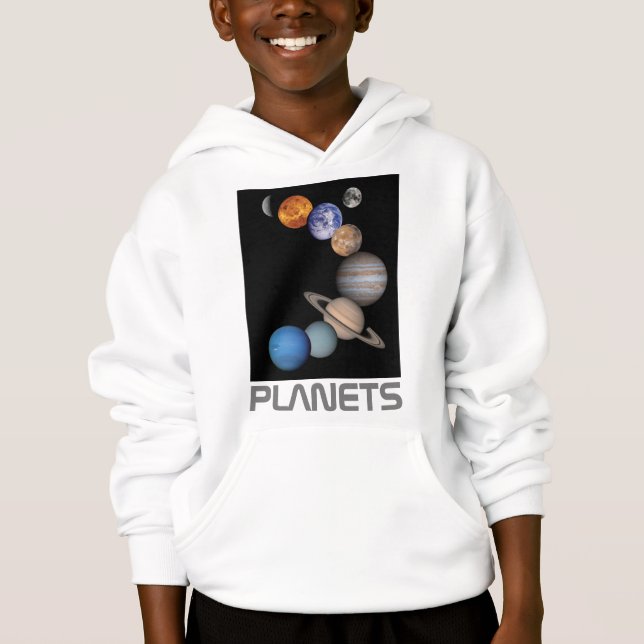 Planets of the solar system hoodie (Front)