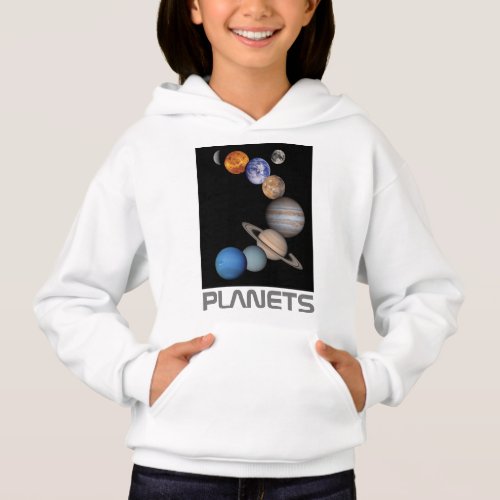 Planets of the solar system hoodie