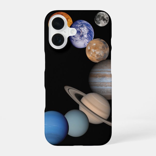 Planets of the solar system iphone case (Back)