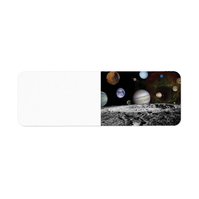 Planets of the solar system label (Front)