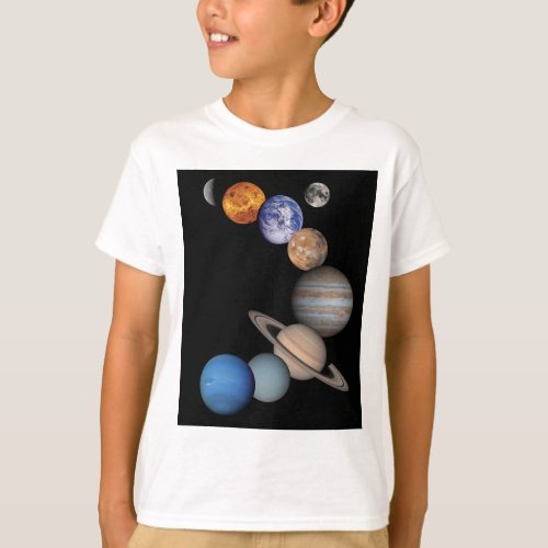 Planets of the solar system T_Shirt