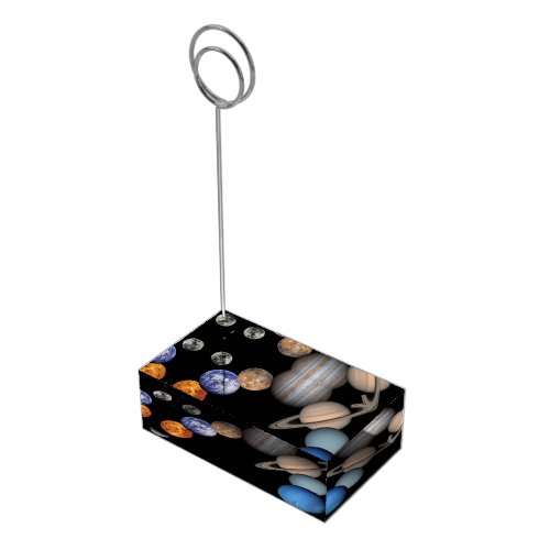 Planets of the solar system table number holder