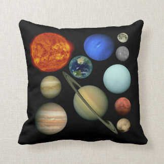 Planets of the Solar System Throw Pillow