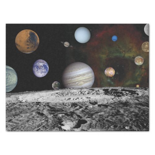 Planets of the solar system tissue paper