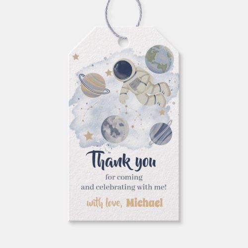 Planets Outer Space Galaxy Thank You Gift Tags