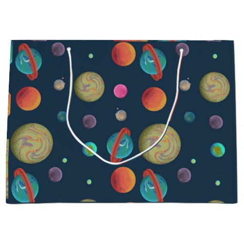 Planets Pattern Gift Bag