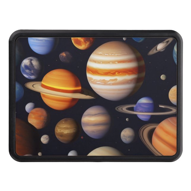 Planets Pattern Hitch Cover (Front)
