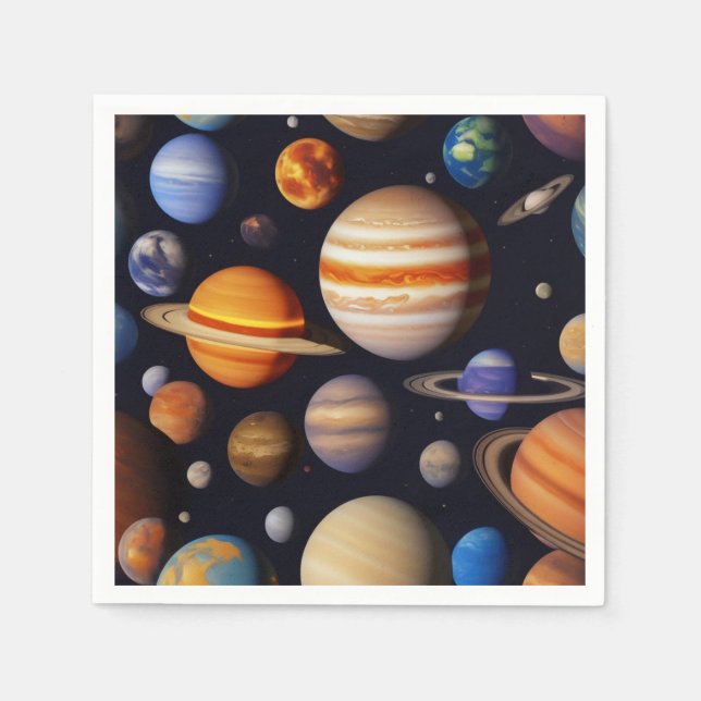 Planets Pattern Napkins (Front)