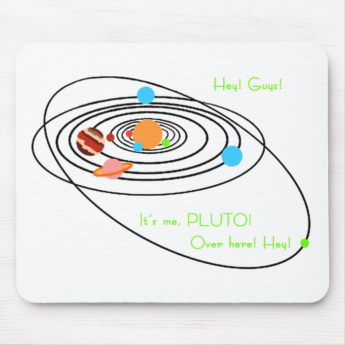 Planets poor pluto mousepads
