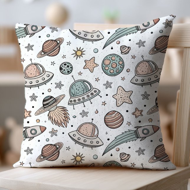 Planets & Rockets Pillow Birthday Gift for Boy (Planets & Rockets Pillow Birthday Gift for Boy)