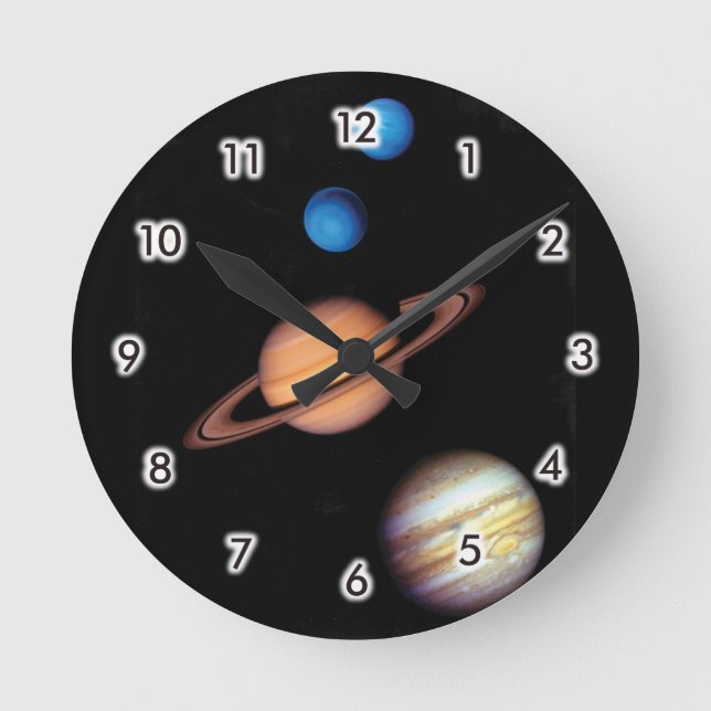 Planets Round Clock (Front)