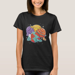 Planets selfie space  photo T-Shirt