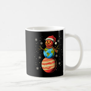 Planets Snowman Space Funny Christmas Astronomy Fo Coffee Mug