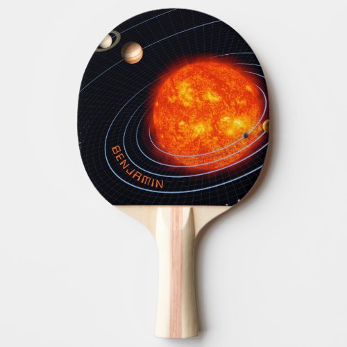 Planets Solar System Monogram Cosmic Galaxy Cool Ping Pong Paddle