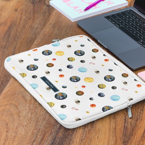 Planets Solar System Personalized Laptop Sleeve