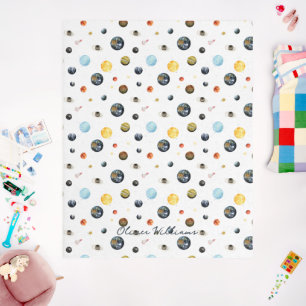 Planets Solar System Personalized Nursery Outdoor Rug