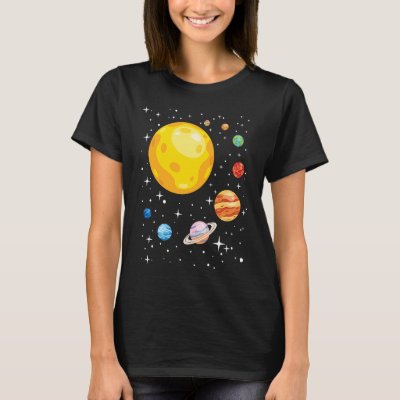 Planets Solar System Planetarium Astronomy Astroph T-Shirt