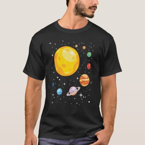 Planets Solar System Planetarium Astronomy Astroph T_Shirt