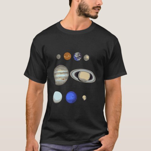 Planets Solar System T_Shirt