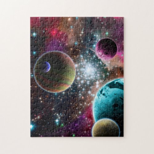 Planets Stars Galaxy Jigsaw Puzzle