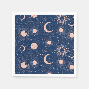 Planets & Stars Pattern Napkins