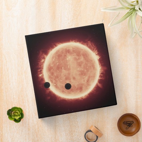 Planets Transiting Red Dwarf Star In Trappist_1 3 Ring Binder
