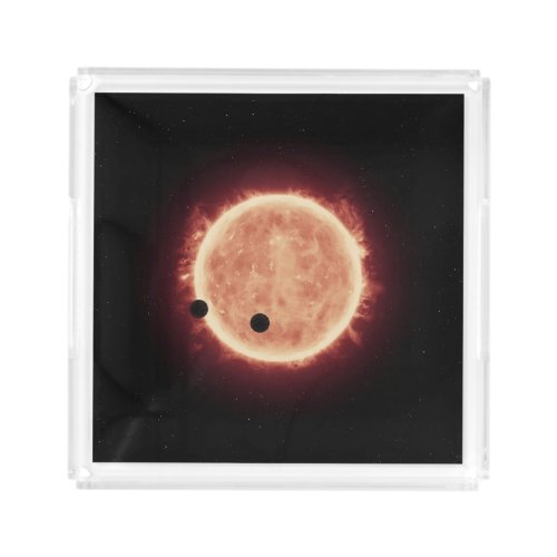 Planets Transiting Red Dwarf Star In Trappist_1 Acrylic Tray