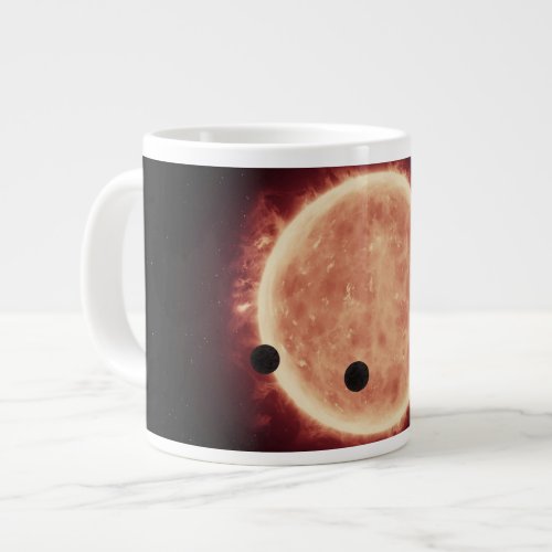 Planets Transiting Red Dwarf Star In Trappist_1 Giant Coffee Mug
