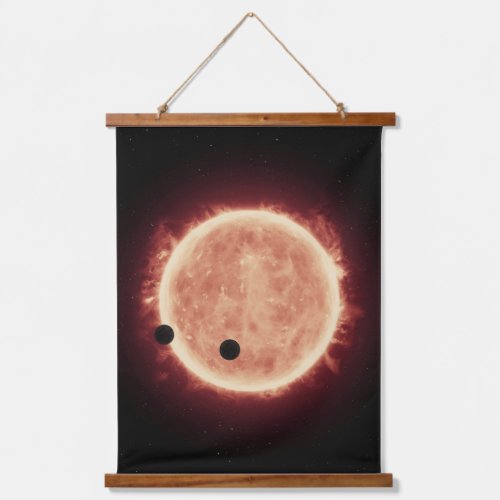 Planets Transiting Red Dwarf Star In Trappist_1 Hanging Tapestry