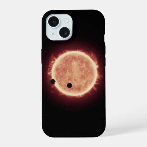 Planets Transiting Red Dwarf Star In Trappist_1 iPhone 15 Case