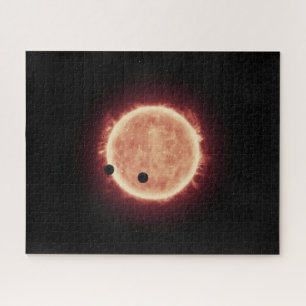 Planets Transiting Red Dwarf Star In Trappist-1 Jigsaw Puzzle