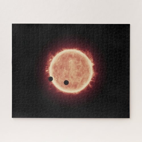 Planets Transiting Red Dwarf Star In Trappist_1 Jigsaw Puzzle