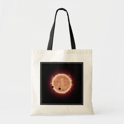 Planets Transiting Red Dwarf Star In Trappist_1 Tote Bag