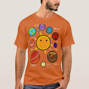 Planets Universe Astronomy Science Education T-Shirt