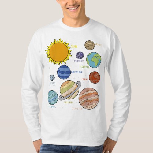 Planets Universe Astronomy Science Solar System Gi T_Shirt