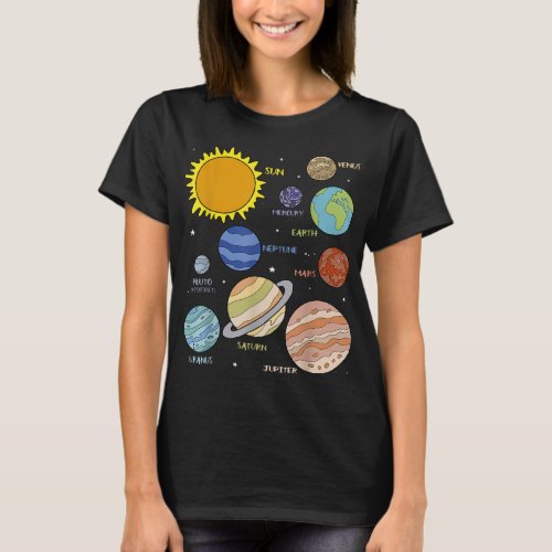 Planets Universe Astronomy Science Solar System Gi T_Shirt