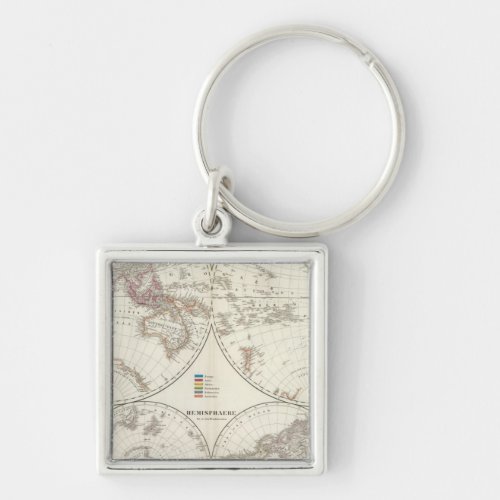 Planiglob der Erde Atlas Map Keychain