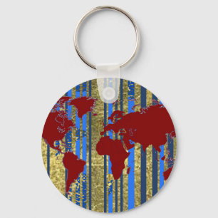 Planisphere-World Map Keychain