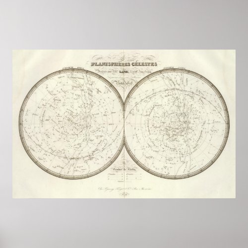 Planispheres celestes _ Celestial Poster