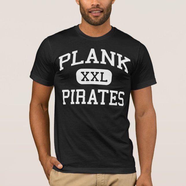 Plank - Pirates - Junior - Oswego Illinois T-Shirt (Front)