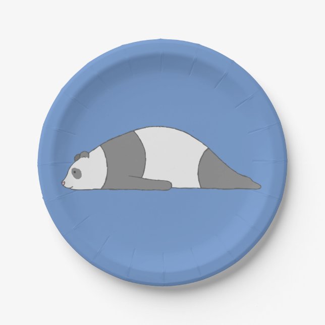 Planking Panda Paper Plates (Front)