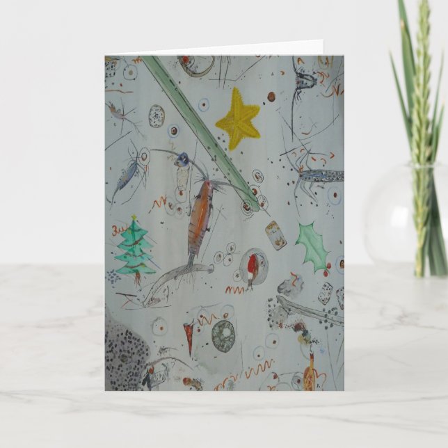 Plankton of Christmas Island Holiday Card (Front)