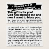 Planned Act of Christian Kindness (P.A.C.K.) Card (Front & Back)
