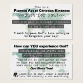 Planned Act of Christian Kindness (P.A.C.K.) Card (Front & Back)