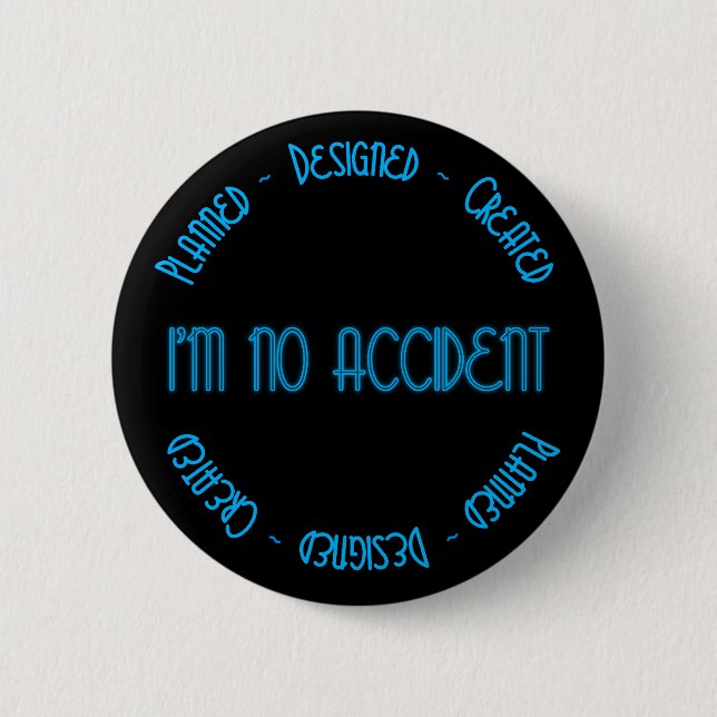 Planned Designed Created Christian  button (Front)