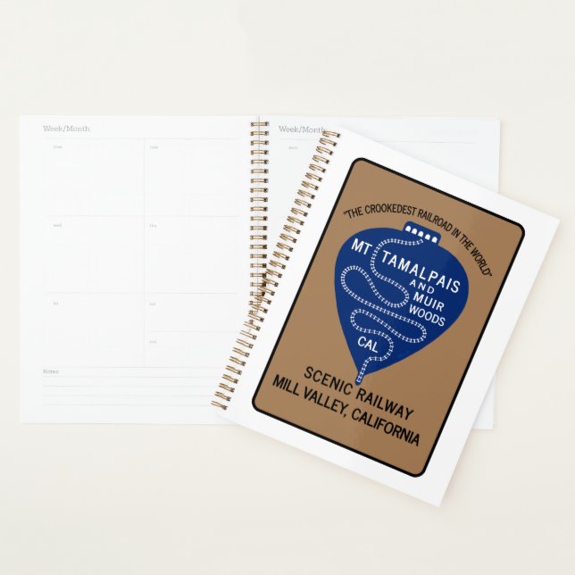 Planner 1911 Crookedest Railroad Mt Tamalpais CA (Display)